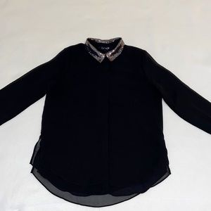 FV21 Black Button Down